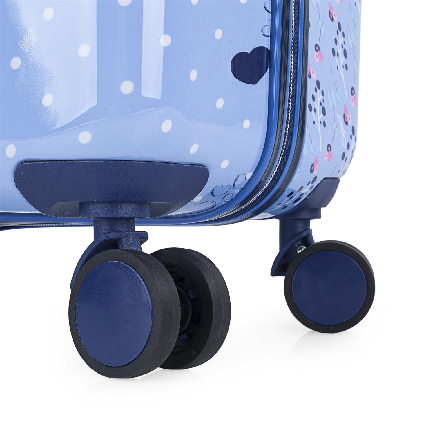 Juego de maletas infantiles cabina y mediana Skpat Smile color capacidad  98,5 L